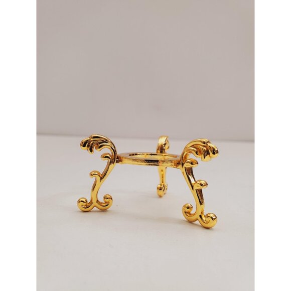 metal display stand for egg, mineral, orb or crystal ball, egg stand, crystal - Picture 4 of 10